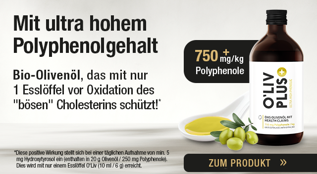 O'liv PLUS - Bio Olivenöl mit Healthclaim